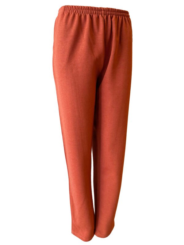 Pantalón Flat Back LISOS Y JASPEADOS (Algodón Tramado Frisado) - Imagen 3