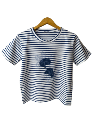 Remera Rayada Algodón Estampado