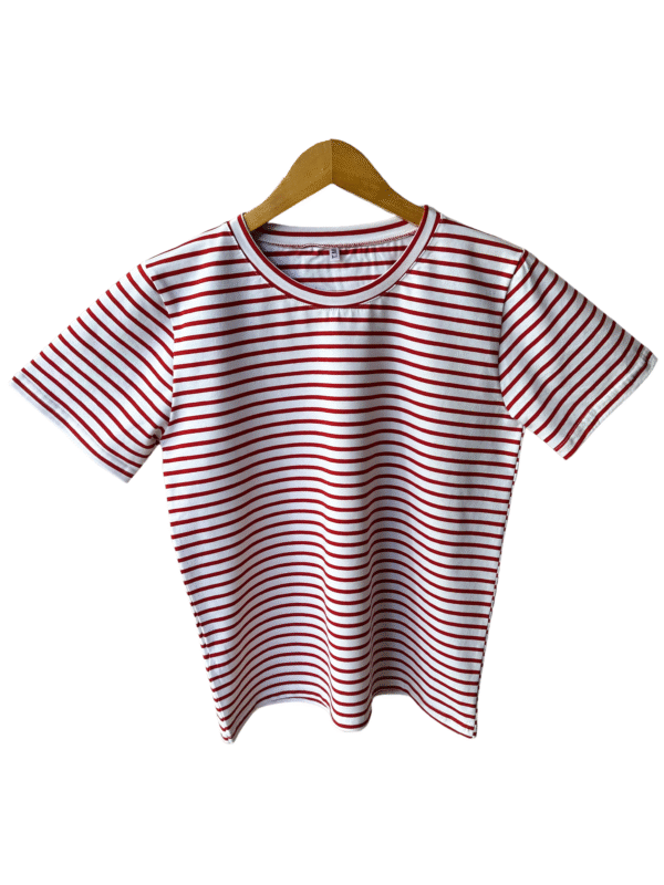 Remera Rayada Algodón Redondo - Imagen 4