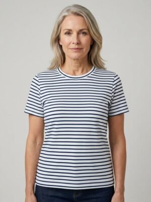 Remera Rayada Algodón Redondo